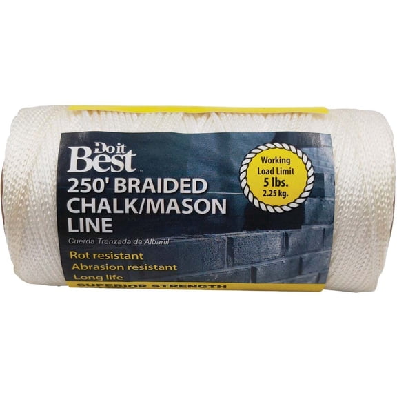 Do it Best 250 Ft. Braided Nylon Chalk/Mason Line 307073