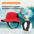 thumbnail image 6 of RKZDSR UPF50+ Surf Cap with Adjustable Chin Strap, Lightweight Breathable Sun Hat for Fishing, Boating, Hiking - Unisex Outdoor Sun Protection Hat, 6 of 6