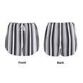 thumbnail image 3 of Uemuo Black White Gray Mexican Blanket Serape Stripes Pattern Women's Athletic Shorts High Waisted Running Shorts with Liner Pockets Gym Elastic Workout Shorts-Small, 3 of 7