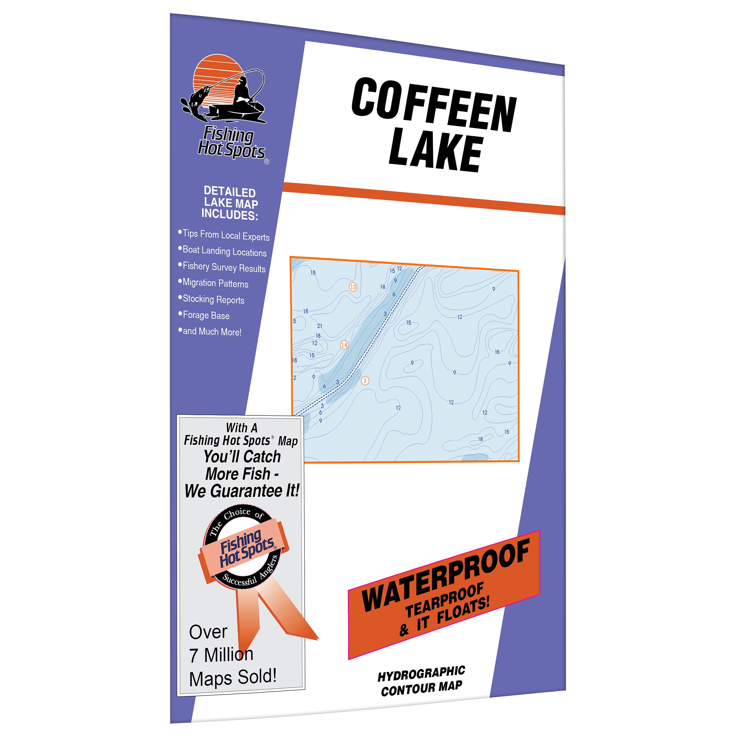 Fishing Hotspots Pro Fishing Map M359 Illinois Coffeen