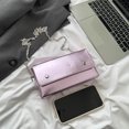 thumbnail image 3 of Bolso bandolera para mujer Cadena Y2K Clutch PU Mujer Bolso de boda Tote (Rosa), 3 of 9