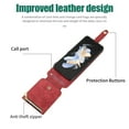 thumbnail image 3 of Allytech Zipper Wallet Case for Samsung Galaxy Z Flip5 5G, With Outer Tempered Glass Screen Protector +Hand Wrist + Shoulder Strap Protective Case Cover Compatible with Galaxy Z Flip5 2023 - Red, 3 of 7