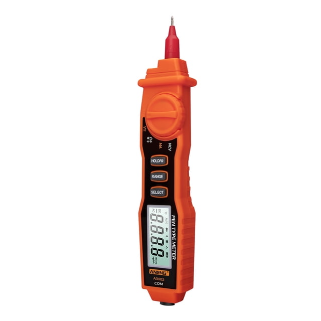 ANENG A3002 Stylo Multimètre 4000 Unités Stylo Multimètre Numérique Testeur Non Portatif Tension AC/DC / Diode / Outil de Test de Continuité avec Rétroéclairage Lampe de Poche