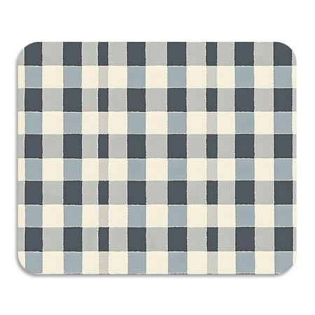 

ALAZA Dish Drying Mat for Kitchen Checkered Vintage Counter Absorbent Draining Pad 15.7 x11.8