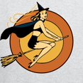 thumbnail image 3 of CafePress - Retro Witch Zip Hoodie - Zip Hoodie, Classic Hooded Sweatshirt with Metal Zipper, 3 of 4