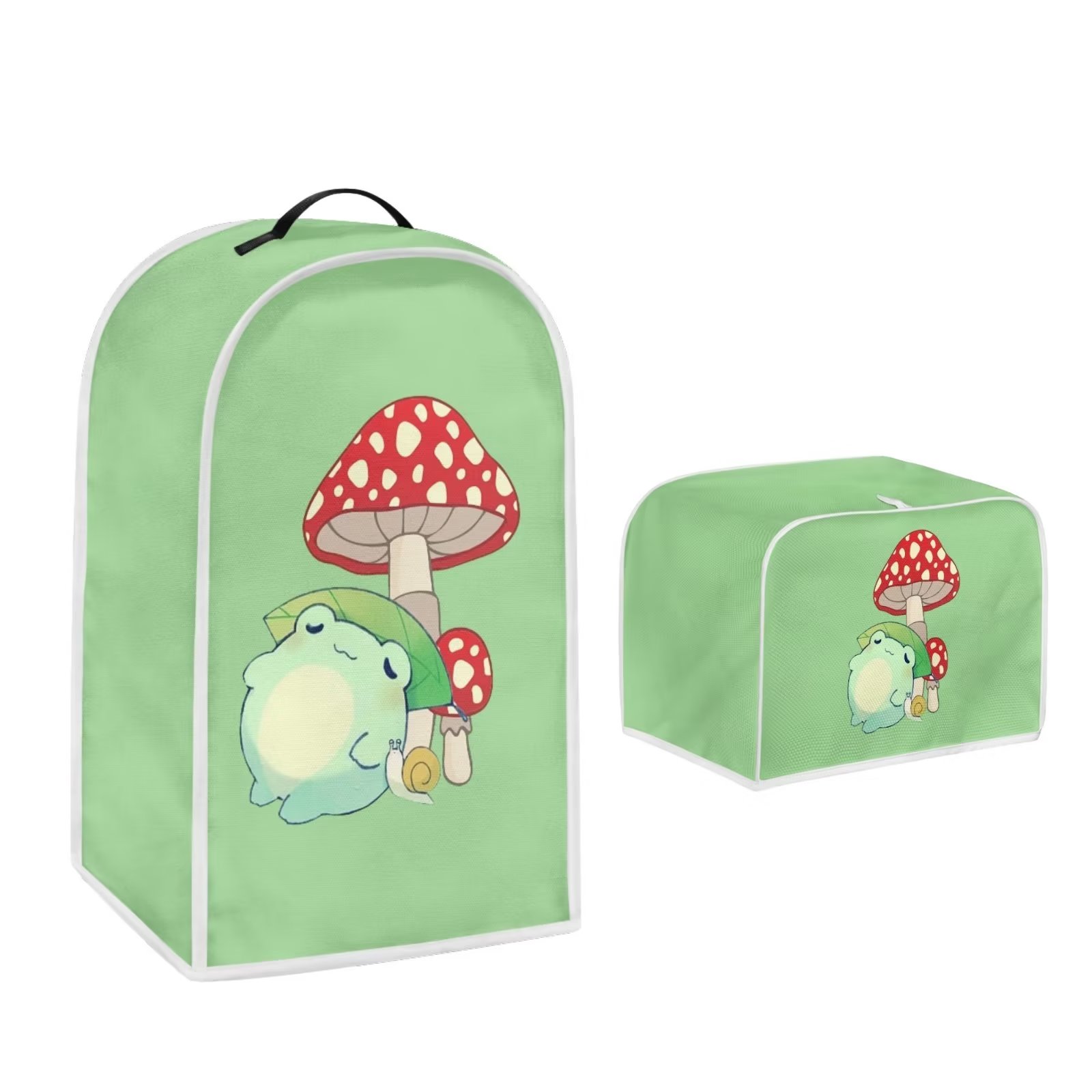 NETILGEN Cartoon Mushroom Frog Blender Covers Dust Proof Kitchenaid Blender Covers Washable