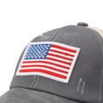 thumbnail image 4 of Lispipm Classic Low Profile Baseball Cap for Men Women Adjustable Cotton Hats with USA Flag Pattern Unisex Outdoor Sport Caps Grey, 4 of 6