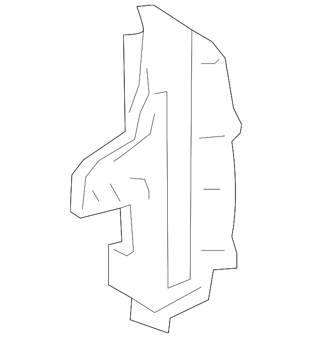 Genuine OE Honda Side Duct - 71107-T0A-A00ZA