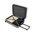 thumbnail image 5 of Travelers Club 20" Skyline Rolling Hard Case Carry-on Luggage - Gray, 5 of 10