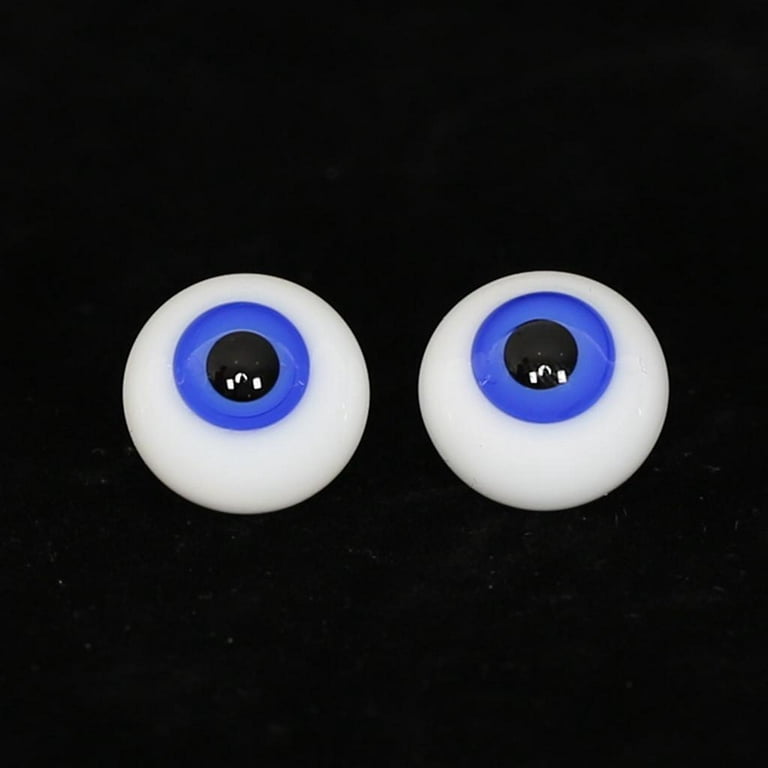 6mm Round Glass Doll Bear Craft Glass Eyes Eyeball For BJD Dolls and Craft  Making Accessory (Light Gray) 