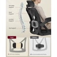 thumbnail image 4 of Silla de oficina VASAGLE ergonómica de malla ajustable con soporte lumbar, 4 of 8
