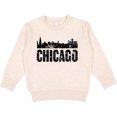 thumbnail image 2 of Inktastic Chicago Skyline Grunge Toddler Sweatshirt, 2 of 4