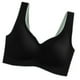 thumbnail image 4 of Sujetador sin costuras Sport Yoga Running Hacer subir Vest Underwire Soft Sleep Ropa interior de mujer, Negro, XXL sidaley  AP001300-04B, 4 of 7