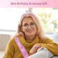 thumbnail image 6 of Meant2Tobe 55Th Birthday Gifts For Women55Th Birthday Tiara And Sash Pink | 2, 6 of 13
