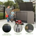 thumbnail image 4 of Lifetime Rough-Cut Polyethylene Horizontal DIY Storage Shed, 52" x 42.5" x 75.2", Gray (60489), 4 of 11