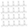 thumbnail image 6 of OUNONA 50pcs Clear Plastic Easel Stands Mini Picture Frame And Plate Holders Small Display Stand Base Holder For Art Photos Plates Business Cards Signs, 6 of 7