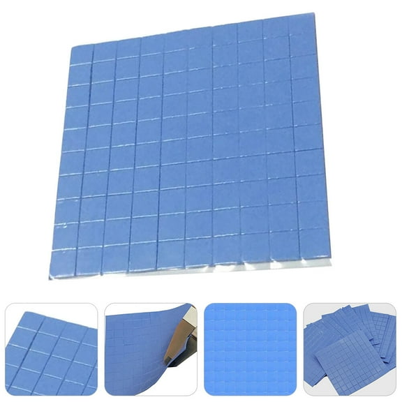 HEMOTON 100 PCS Conductive Silicone Pad SSD Thermal Pad CPU Chip Heat Conduction Mat