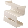 thumbnail image 2 of Dualoai 3 Tier Toilet Paper Holder Convenient Wall Mount for Kitchen Bathroom Toilet White, 2 of 9