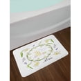 thumbnail image 2 of Easter Bunny Bath Mat, Romantic Tones Innocent Holiday Arrangement, Plush Bathroom Decor Mat with Non Slip Backing, 29.5" X 17.5", Apple Green Lavender Blue, by Ambesonne, 2 of 2
