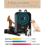 CICPAP Anti Barking Device for Dogs, Ultrasonic Bark Control, Rechargeable Outdoor Indoor Bark Box, 3 Modes