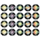 thumbnail image 1 of Uxcell 20 Paquete de Discos de Vinilo Decorativos, 5.5 Pulgadas, 5 Diseños de Portada de Álbum Falso para Fiesta de Rock and Roll y Decoraciones para el Hogar, (Negro, Estilo 4), 1 of 6