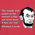 thumbnail image 3 of CafePress - Abraham Lincoln Internet Quot Women's Dark T Shirt - Women's Traditional Fit Dark T-Shirt, 3 of 4