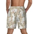 thumbnail image 4 of Daiia Retro Bunny Flower Mens Swim Trunks Swim Shorts Quick Dry Swim Shorts with Mesh Lining Pockets-Small, 4 of 9