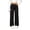 Black, variant on Girls Wide Leg Legging Fold Over Yoga Pants Stretchy Baggy Workout Pants Solid Lightweight Athletic Gym Pants White 10-11Years