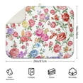 thumbnail image 2 of Microfibre Drying Mat for Kitchen Pioneer Dish Drying Drainer Mat Absorbent Colorful Floral Drying Mat Washing Up for Glass, Plate & Cup 18inch X 24inch, 2 of 5