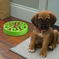 thumbnail image 4 of El cuenco para perros de alimentación lenta antiasfixia ayuda a prevenir manchas, no tóxico y placa de alimentación verde sin BPA., 4 of 5