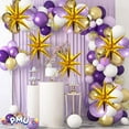 thumbnail image 6 of PMU Magic Shiny Starburst 22 Inch Mylar Foil Balloon - Gold - Party Decoration Accesory (1/Pkg) Pkg/1, 6 of 7