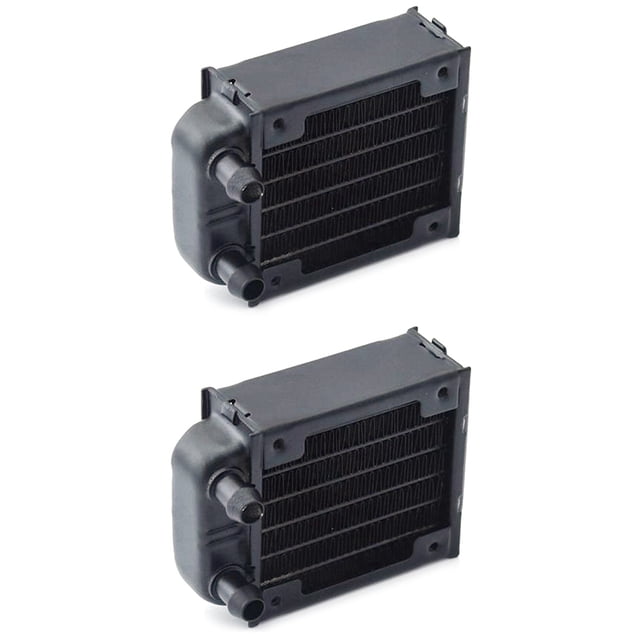 2X Radiador de Aluminio de Refrigeración Por Agua para Pc, Canales Múltiples de 60 mm para Computadora Aparatos de Belleza LED