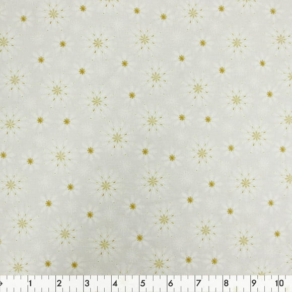 Fabric Creations Grey Wishing You A Merry Christmas Cotton Fabric by the Metre