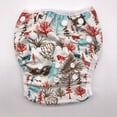 thumbnail image 1 of Bañador para bebé, especial para piscina, ajustable, transpirable, con estampado de pañal de tela, 1 of 6