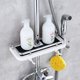 thumbnail image 3 of Estante de ducha de plástico, estante de baño, cesta para estante de ducha, se puede montar sin taladrar, adecuado para todos los diámetros de 19 a 25 mm, 3 of 5