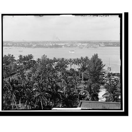 Historic Print, Lake Worth and W. Palm Beach from the Royal Poinciana - 4, 16" x 20"