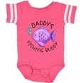 thumbnail image 3 of Inktastic Daddy's Fishing Buddy with Cute Purple Fish Boys or Girls Baby Bodysuit, 3 of 5