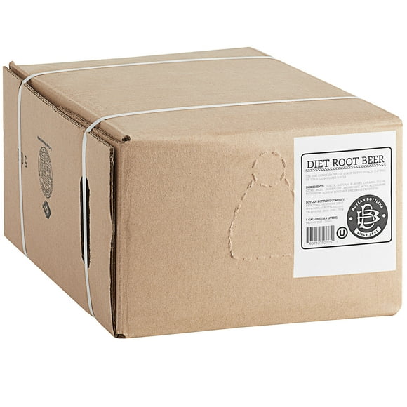 Boylan Bottling Co. 5 Gallon Bag in Box Diet Root Beer Beverage / Soda Syrup
