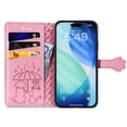 thumbnail image 4 of Funda Cartera FOXDOCK para iPhone 17 Pro , Flip PU con Relieve de Gatos y Perros, Tarjetero y Soporte, 4 of 6