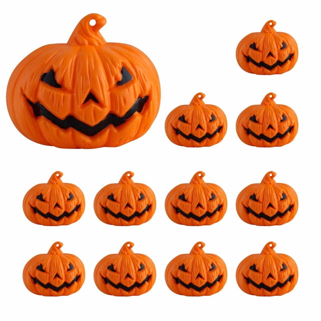 Mom's Best Letreros de mesa con luces de calabaza para fiesta de Halloween, 12 unidades