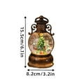 thumbnail image 5 of 1pc Vintage USB-Powered Self-Lit Snow Globe Music Box with Rotating Dome Lid - Twinkling Lights, Water-Filled Center Santa Claus/Nutcracker/Rudolph Figures Battery-Free PS Resin Christmas Tree Decor,, 5 of 5