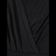 thumbnail image 3 of Vestido Corto Fruncido con Escote en V para Mujer, Color Negro, Talla XL, 3 of 10