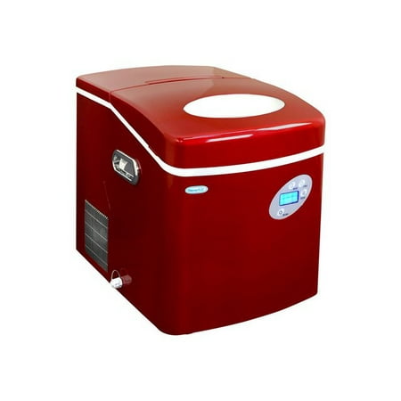 Newair | Compact Portable Ice Maker | 50 lbs. Daily | 3 Bullet Ice Sizes, Red