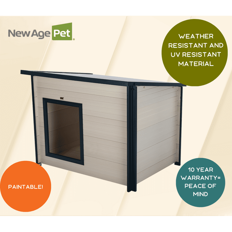 New Age Pet ECOFLEX Rustic Lodge Dog House X Large, Weather