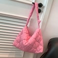 thumbnail image 2 of Women Padding Shoulder Bag Soft Cloud Puffer Bag with Zipper Versatile Sling Bag, 2 of 9