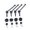 Black, variant on 4* RC CVD Drive Shaft For WLtoys 1/14 144001 1/12 124018 124019 RC Accessories