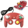 thumbnail image 2 of Reiso Gamecube Style 1 Pack Classic Gamecube USB Wired Controller Gamepad for Windows PC MAC(Red), 2 of 5