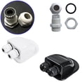 thumbnail image 3 of Double Wire Entry Gland Box Solar Panel Roof Wire Entry Gland Box Cable Motorhome White Double Hole RV Yacht Car Accessories ,RV Tool, 3 of 7