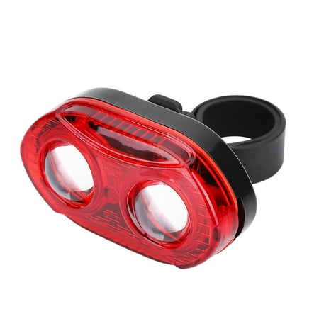 HERCHR Outdoor LED Bike Rear Saddle Lamp Tail Safety Warning Red Light Night Riding Accessory, LED Cycling Light, Bike Warning Light, Bike Tail (Best Bicycle Saddle For Long Distance Riding)