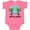 Hot Pink, variant on Inktastic Summer Vacation in Myrtle Beach Boys or Girls Baby Bodysuit